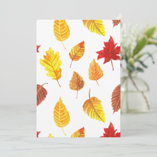 Feuilles d'automne motif (Debout devant)