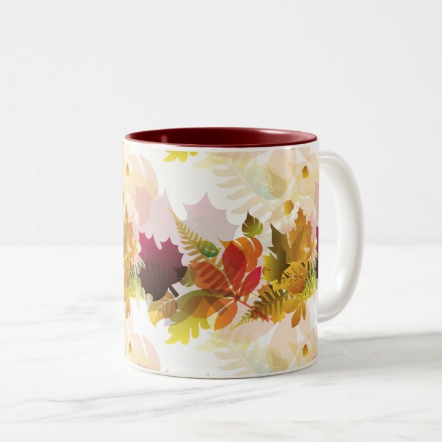 Feuilles d'automne Mug (Devant droit)