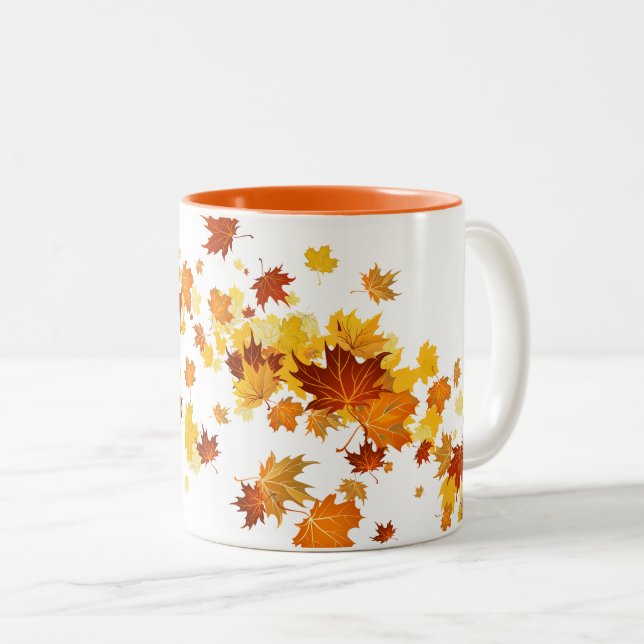 Feuilles d'automne Mug (Devant droit)