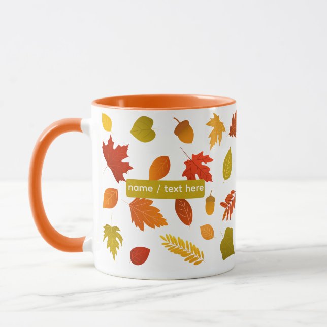Feuilles d'automne Mug - Saison confortable (Gauche)