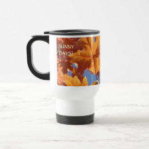 Feuilles d'automne MUGS DE VOYAGE CADEAUX CAFÉ Feu