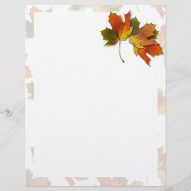 Feuilles D'Automne Orange Et Doré (Devant)