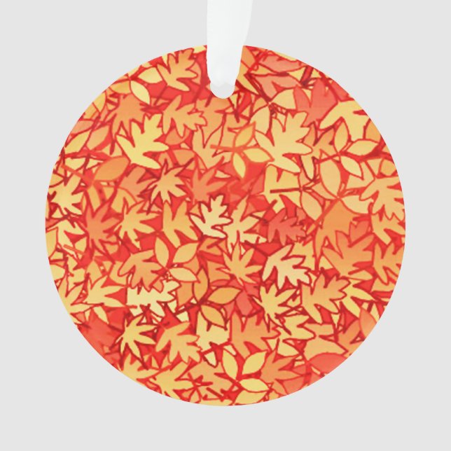 Feuilles d'automne, orange et or (devant)