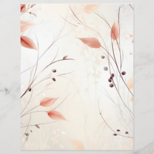 Feuilles d'automne Papier de la bibliothèque