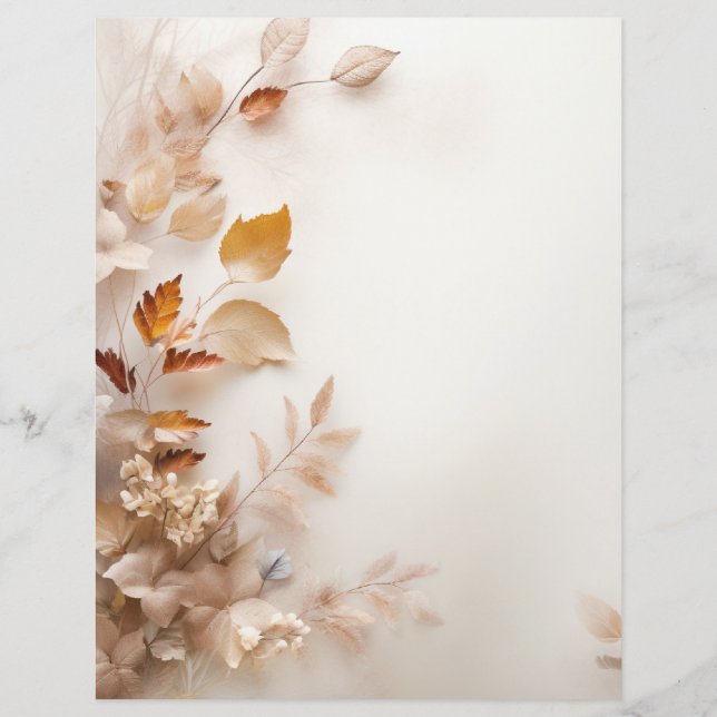 Feuilles d'automne Papier de la bibliothèque (Dos)