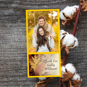 Feuilles d'automne peintes Merci