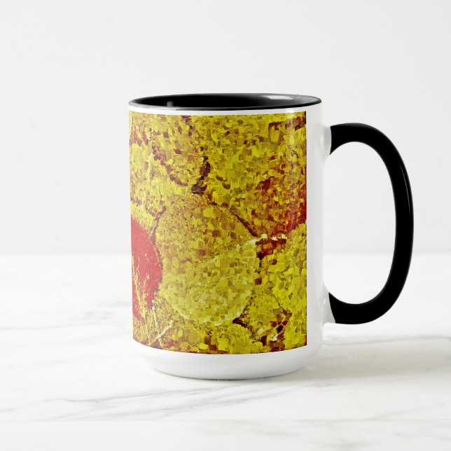 Feuilles d'automne - Peinture Art Mug (Droite)