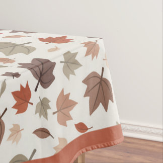 Feuilles d'automne rustiques Nappe Beige