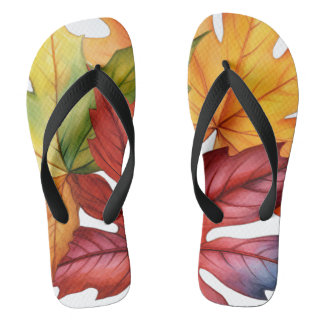 Feuilles d'automne, tongs adultes