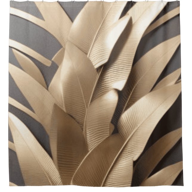 Feuilles de banane en métal sculpté - Rideau de do (Devant)