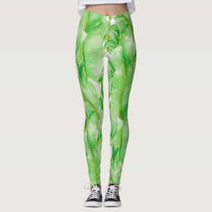 Feuilles de bananes sur Leggings
