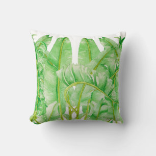 Feuilles de bananes sur un Coussin