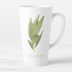 FEUILLES DE BAY FRAIS Tall Latte Mug