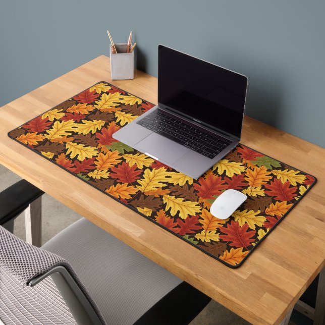 Feuilles de chêne d'automne du Connecticut - Feuil (Bureau 2)