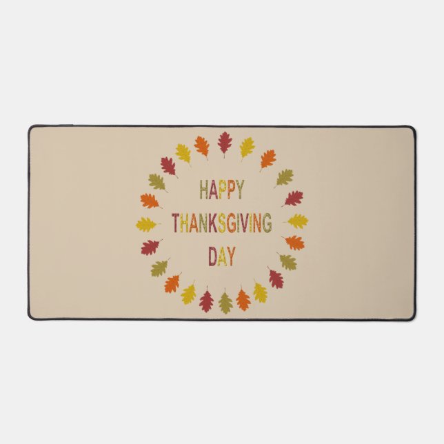 Feuilles de chêne de Thanksgiving (Recto)