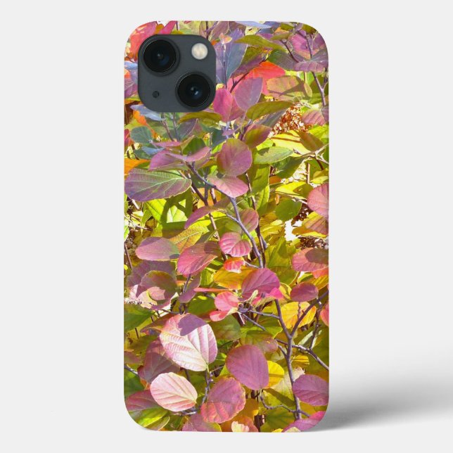 "FEUILLES DE CHUTE VERT ET ROSE LIME" COQUE POUR i (Verso)
