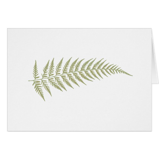 Feuilles de fougères botaniques pressées - Choisis (Devant Horizontal)