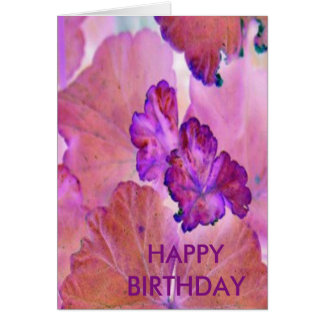 Feuilles de géranium rose