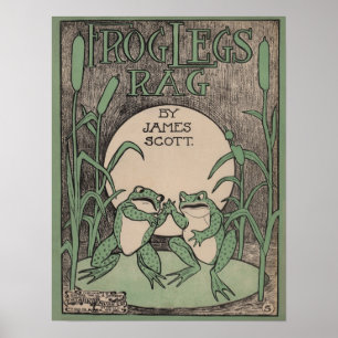 Feuilles de grenouille Feuille de saguette Poster 