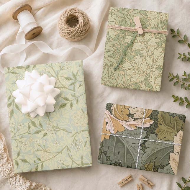 Feuilles de jasmin foliacées d'acanthe Morris vint (Créateur téléchargé)