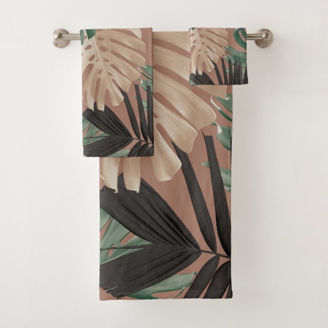 Feuilles de jungle tropicale Monstera 2 (En situation)