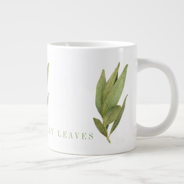 FEUILLES DE LAURIER FRAÎCHES Grande Tasse (Droite)