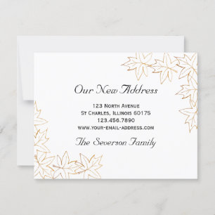 Feuilles de l'érable d'automne Nouveau Faire-part