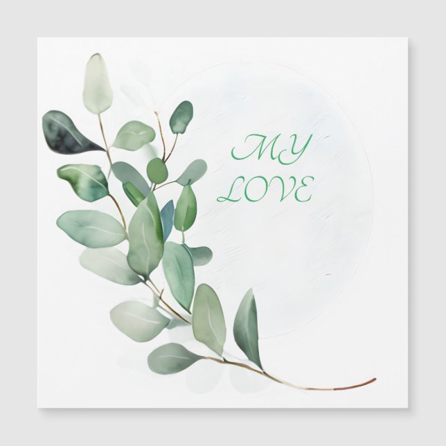 Feuilles de l'Eucalyptus vert (Devant)