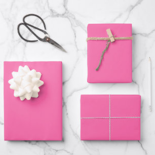 Feuilles de papier à enveloppement rose vif