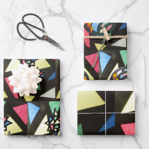 Feuilles de papier à envelopper X mas Motif en ver