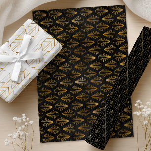Feuilles de papier Art Déco Gold & Black Wrapper