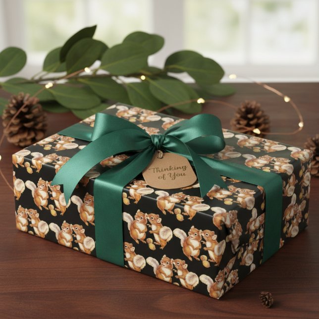 Feuilles de papier cadeau à motif d'animaux de la  (Vintage Inspired Woodland Animal Gift Wrap Sheets)