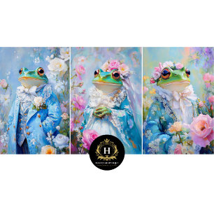 Feuilles de papier cadeau Prince Grenouille Fantai
