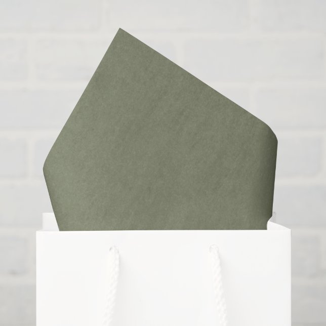 Feuilles de papier de soie Chroma Textura - Sauge (Sac cadeau)