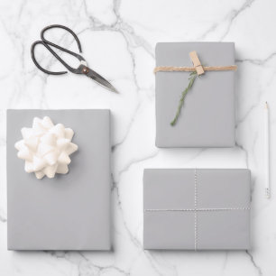 Feuilles de papier d'emballage argent métallisé po