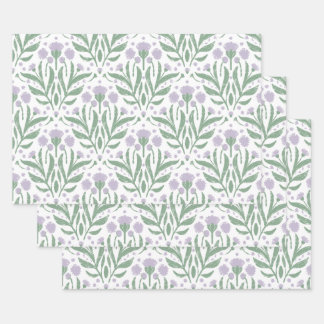 Feuilles de papier d'emballage Chardon