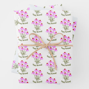Feuilles de papier d'emballage Cône Violet