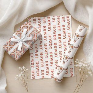 Feuilles de papier d'emballage Desert Cowgirl Last