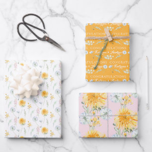 Feuilles de papier d'emballage personnalisées au p