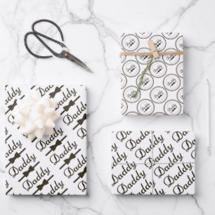 Feuilles de papier d'enrobage de fêtes des pères