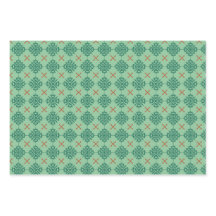 Feuilles de papier d'enveloppement avec flocons de