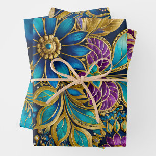 Feuilles de papier d'enveloppement d'art byzantin