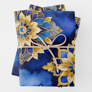 Feuilles de papier d'enveloppement d'art byzantin