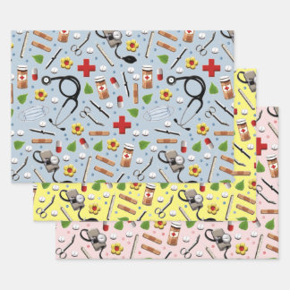 Feuilles de papier d'enveloppement de cadeaux