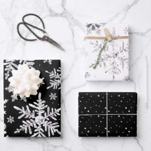 Feuilles de papier d'enveloppement de flocons d'ea