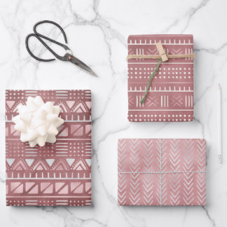 Feuilles de papier d'enveloppement de géo métalliq