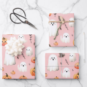 Feuilles de papier d'enveloppement de Helloween ro