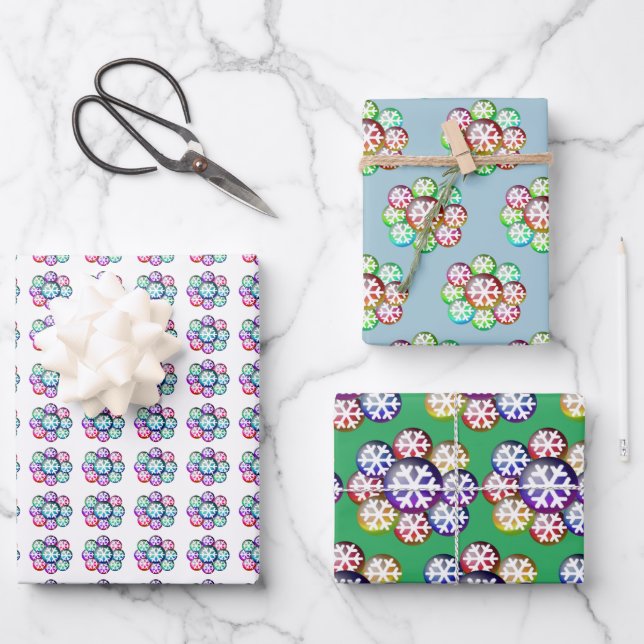 Feuilles de papier d'enveloppement de Motif de flo (Recto)