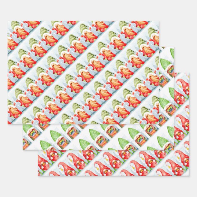 Feuilles de papier d'enveloppement de Noël (Lot)
