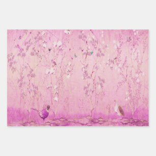 Feuilles de papier d'enveloppement d'oiseaux de Ch